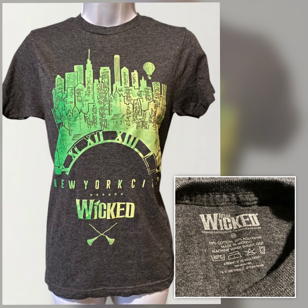 Wicked New York City Graphic T-Shirt Unisex XS - Grey